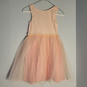 NEW Mini Boden Jersey Tulle Mix Velvet Ribbon Waist Dress Size 9/10 yrs